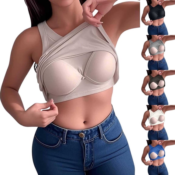 ZZwxWA Tank Top with Built in Bra for Women 2025 Cozy Breathable Padded Vest Basic Undershirts Tees with Shelf Bra Workout Yoga Tops
