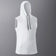 thumbnail image 1 of ZZwxWA Tank Tops Men Pack Summer Sports Loose Breathable Mesh Muscle Training Sleeveless Hoodies for Men up to 45% Off, 1 of 3
