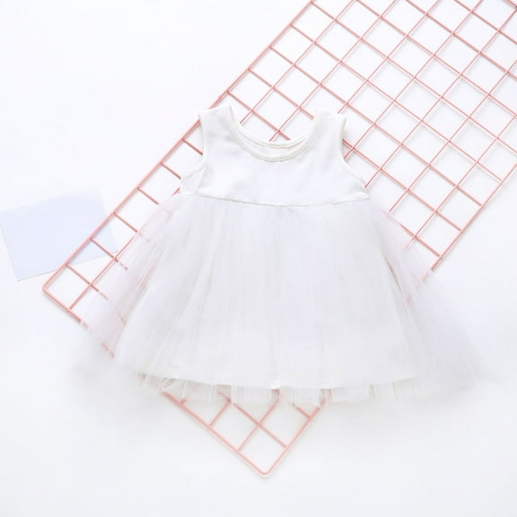 ZZwxWA Toddler Baby Girls Cute Party Tutu Dress Summer Tulle Sundress Infant Princess Casual Spring Fall Clothes Festival Gift