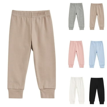 ZZwxWA Toddler Clothes Spring Pants Baby Clothes Solid Color Joggers Elastic Waist Trousers with Furry Newborn Sweatpant