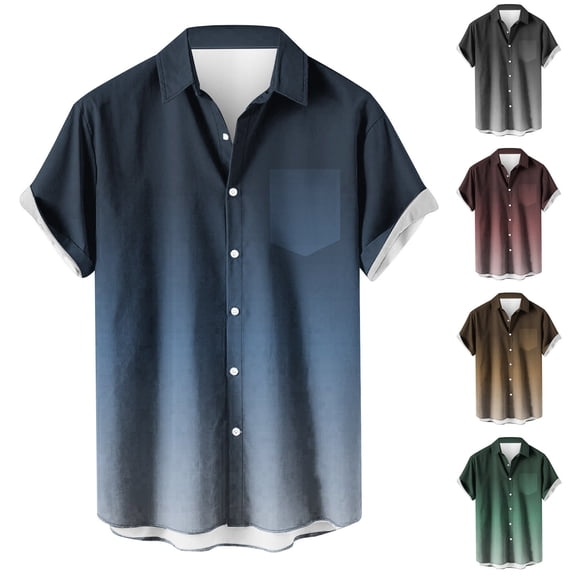 ZZwxWA Tops for Men Casual Plus Size Oversize Fashion Tshirts Male Quick-Dry Printed Tops Cozy Style Short Sleeve Tee Loose Fit Elastic T-shirt Holiday Beach V Neck Shirts Blouse