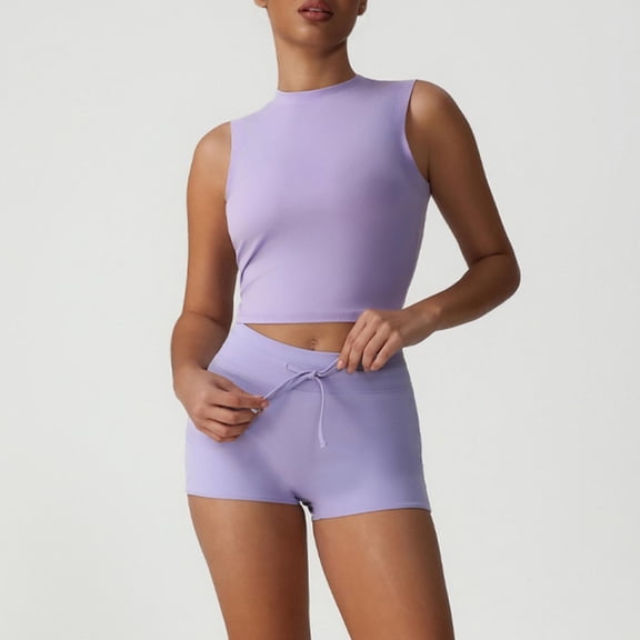 ZZwxWA Two Piece Workout Sets for Women Tank Top Matching High Waist Booty Lifting Shorts Gym Yoga Active Wear Outfits