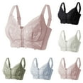 thumbnail image 1 of ZZwxWA Ultra Soft Front Zip Wireless Lifting Bra, Zip Front Sports Bra, Front Closure Bras for Women, 1 of 5
