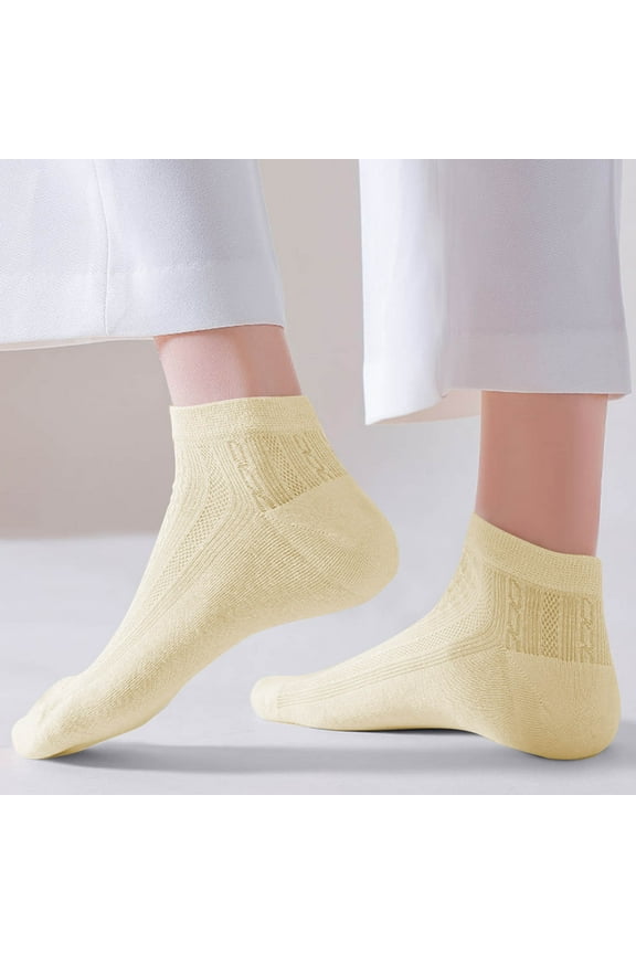 Unisex Ankle Socks Ultra Thin and Soft Breathable Low Cut Athletic Sock Stretch No Show Socks for Men Women 5 Pack