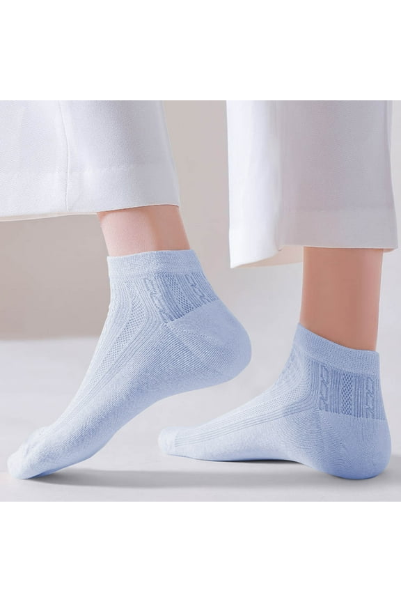 Unisex Ankle Socks Ultra Thin and Soft Breathable Low Cut Athletic Sock Stretch No Show Socks for Men Women 5 Pack