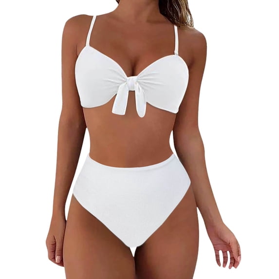 ZZwxWA Women High Cut Bikini Sets String Sexy Swimsuit Two Piece Underwire Bathing Suit Brazilian Cut Out Cute Swimwear