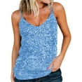 thumbnail image 1 of ZZwxWA Women Sexy Sparkle Shimmer Cami Tank Tops Sequin Camisole V Neck Fashion Glitter Party Tanks Womens Summer Sleeveless Vest, 1 of 6