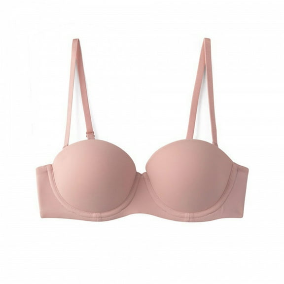 ZZwxWA Women's Convertible T-Shirt Bra Smooth Seamless Comfort Non-Padded Wireless Push Up Bra Everyday Wear Minimizer Bras