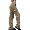 thumbnail image 1 of ZZwxWA Women's High Waisted Cargo Pants Womens Casual Solid Color Hip Hop Vintage Y2K Baggy Loose Wide Leg Pants Drawstring Trousers, 1 of 4