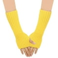thumbnail image 1 of ZZwxWA Women's Long Gloves, Knitted Fake Sleeves, Exposed Fingers, Warm Arm Gloves, Ladies Long Knitted Gloves with False Sleeves and Fingerless Warm Arm Gloves Fall Saving, 1 of 3