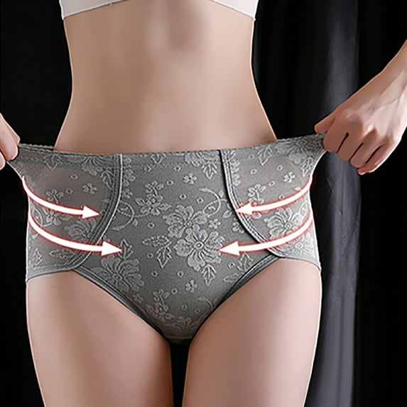 ZZwxWA Women's Low Waist Compression Underwear Postpartum Breathable Waist Lift Hip Body Shaping Panties