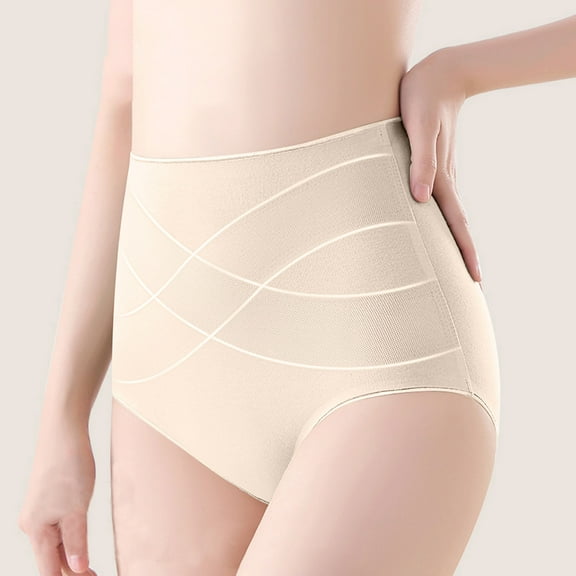ZZwxWA Women's Panties Belly Control Underwear with Full Coverage Design, High Waist Soft Briefs for Body Shaper