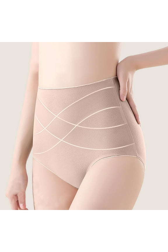 Women's Panties Belly Control Underwear with Full Coverage Design, High Waist Soft Briefs for Body Shaper