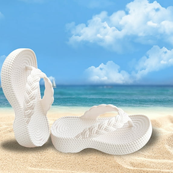 ZZwxWA Women's Platform Flip Flops Sandals Non-Slip Summer Beach Slipper Shower Slide Shoes Basic Thong Sandals