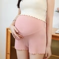 thumbnail image 1 of ZZwxWA Women's Seamless Maternity Shorts Belly Support Underwear Ice Silk Pregnancy Shorts Panties for Dress High Waist Mid-Thigh, 1 of 3