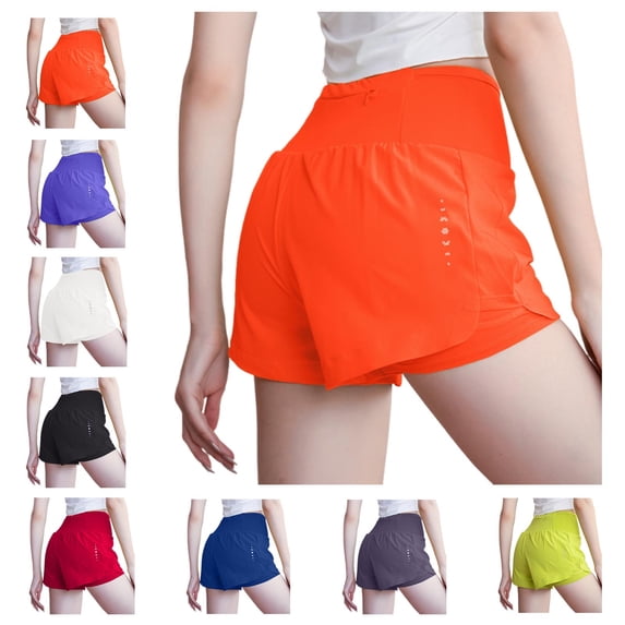 ZZwxWA Women's Shorts with Pockets Stretchy High Waist Shorts Drying Breathable Sports Half Pants Fashion Summer 2025