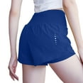 thumbnail image 1 of ZZwxWA Women's Shorts with Pockets Stretchy High Waist Shorts Drying Breathable Sports Half Pants Fashion Summer 2025, 1 of 6