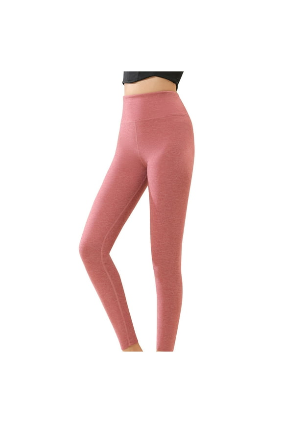 Women's Winter Lightweight Micro Fleece Lining Underwear Long Bottoms High Waist Thermal Bottoms Holiday