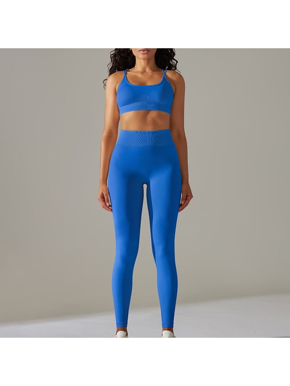Women's Yoga Outfits 2 piece Set Workout Tracksuits Sports Bra High Waist Legging Active Wear Athletic Clothing Set Sales