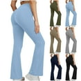 thumbnail image 1 of ZZwxWA Women's Yoga Pants Bootcut Flare Leggings Flared Bell Bottom Leggings High-Waisted Workout Pants Belly Control, 1 of 7