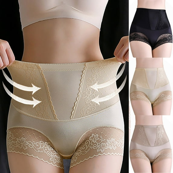 ZZwxWA Womens Body Shaper Seamless Lace Control Panties Underwear Postpartum Girdle Buttocks Butt Lifter High Waisted Smoothing Brief