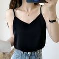 thumbnail image 1 of ZZwxWA Womens Fashion Chiffon Sleeveless Blouse Camisoles Solid Tank Tee Shirt Ladies Loose Round Neck Flowy Tops All-match Summer Holiday, 1 of 3