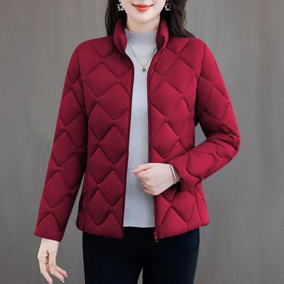 ZZwxWA Womens Lightweight Quilted Jacket Casual Packable Open Front Down Puffer Jackets Zip Up Winter Coat Outwear Cardigan