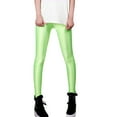 thumbnail image 1 of ZZwxWA Womens Shiny Leggings High Waisted Neon Smooth Pants Party Rave Tights Elastic Skinny Lightweight Leggings, 1 of 2