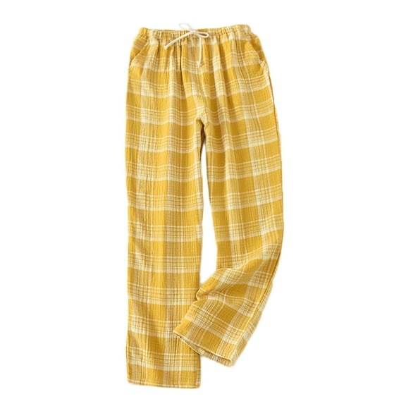 ZZwxWA Womens Soft Lounge Plaid Pajama Bottoms Elastic Waistband Drawstring Cotton Pajama Pants Bottom Pants with Pockets for Woman
