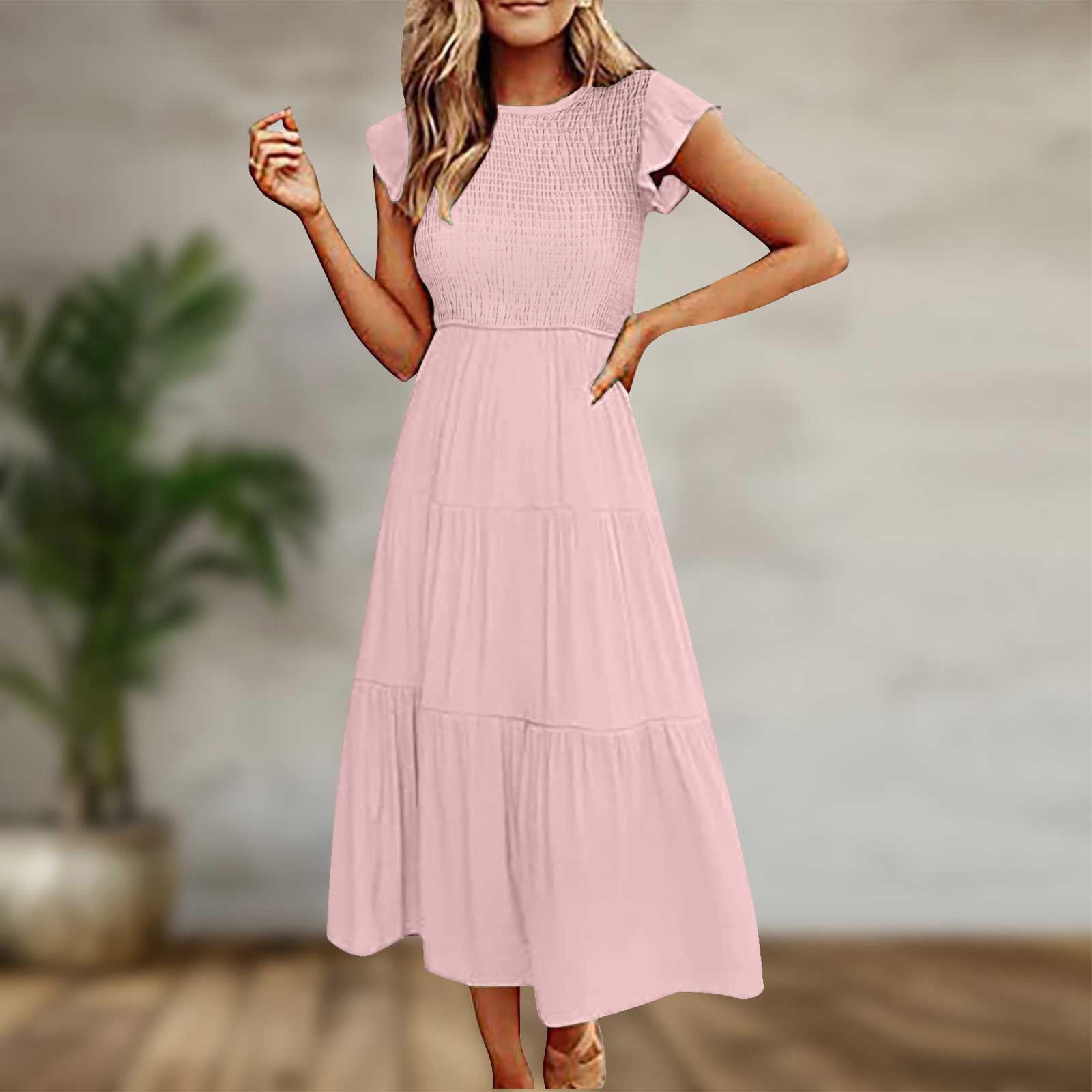 Summer Print Off Shoulder High Waist Elegant Dress Women