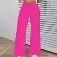 thumbnail image 1 of ZZwxWA Womens Wide Leg Pants Dressy Hollow out High Waist Flare Pant Loose Casual Sexy Aesthetic Club Y2k Trousers, 1 of 5