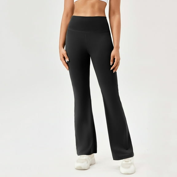ZZwxWA Womens Wide Leg Yoga Pants Bootcut Workout Flare Leggings Trendy High Waisted Fold Over 2025 Sports Outfits