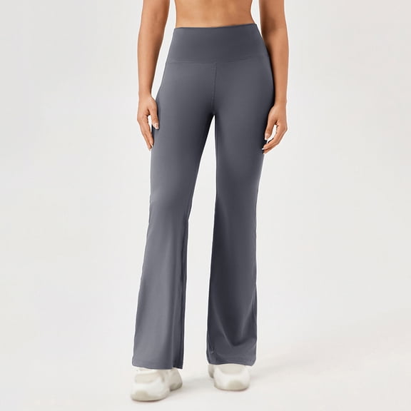 ZZwxWA Womens Wide Leg Yoga Pants Bootcut Workout Flare Leggings Trendy High Waisted Fold Over 2025 Sports Outfits
