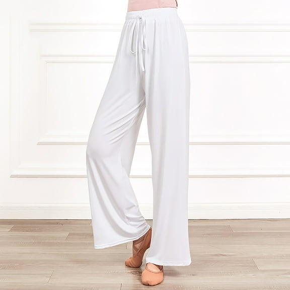 ZZwxWA Womens Wide Leg Yoga Pants Comfy Modal Lounge Athletic Pants Loose Fit Flowy Palazzo Pants Trendy Dance Pants