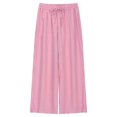 thumbnail image 1 of ZZwxWA Womens Y2K Striped Pants Elastic Low Rise Wide Leg Drawstring Pants Bottoms Lounge Trousers with Pockets, 1 of 4