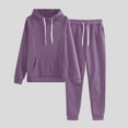 thumbnail image 1 of ZZwxWA Workout Sets for Women Long Sleeve Womens Casual Loose Pullover Tops and Long Jogger Pants Tracksuit Sets Women's Comfy Sports Sets 2 Piece Sets Solid Outfits, 1 of 4