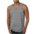 thumbnail image 1 of ZZwxWA Workout Tank Tops for Men Holiday Gifts Oversize Blouse Printed Breathable Cozy Style Crew Neck Shirt Sports Male Tank Tops Fashion Loose Fit Tops Summer Workwear Sleeveless Clothing, 1 of 4