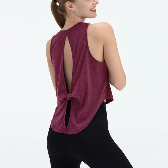 ZZwxWA Workout Tops for Women Crop Tank Tops Sleeveless Cool Dry Loose Athletic Shirts for Running Yoga Gym Womens Vest