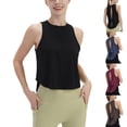 thumbnail image 1 of ZZwxWA Workout Tops for Women Crop Tank Tops Sleeveless Cool Dry Loose Athletic Shirts for Running Yoga Gym Womens Vest, 1 of 7