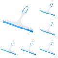 ZZyuan 6PC Shower Squeegee for Shower Glass Doors,Car Window Windshield Mirror Tile Cleaner Cleaning Wiper Squeegees Tool with Hook, Window Cleaning Shower Glass Squeegees Blue