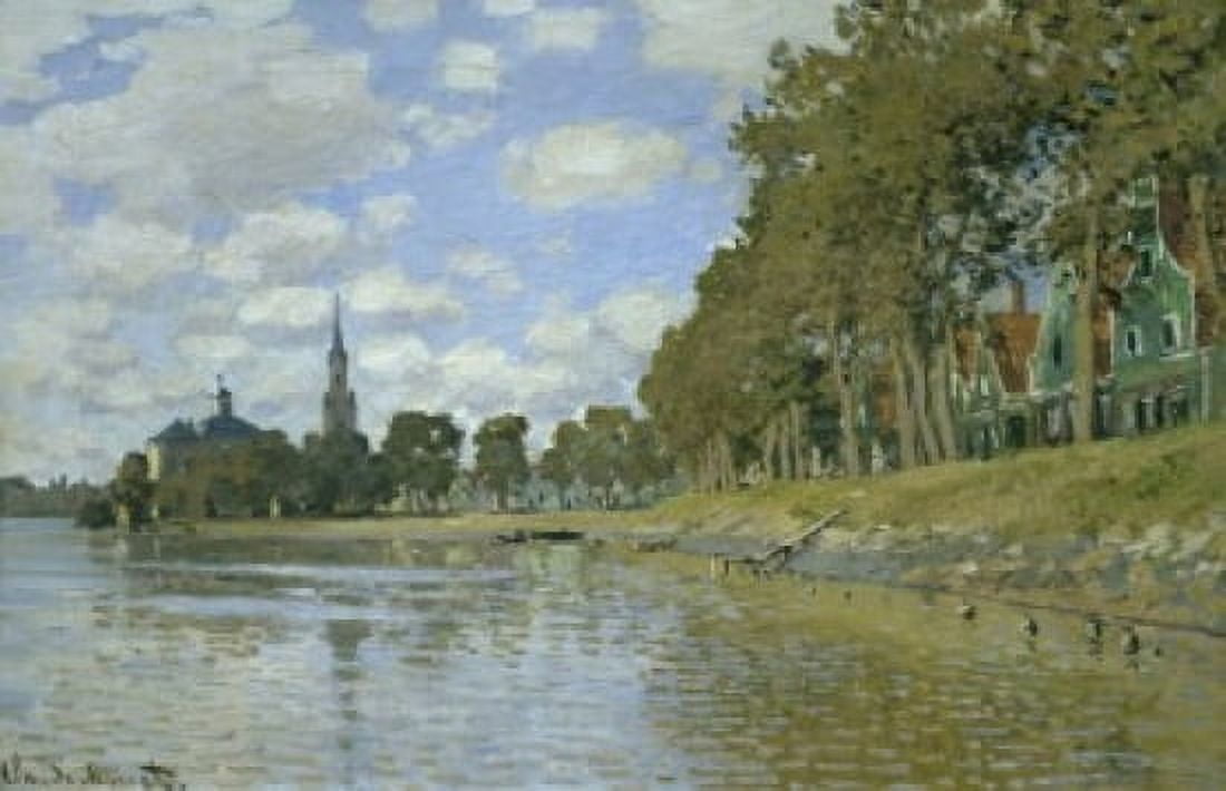 Zaandam (Holland)  c 1871  Claude Monet (1840-1926French)  Musee dOrsay Paris Canvas Art - Claude Monet (18 x 24)