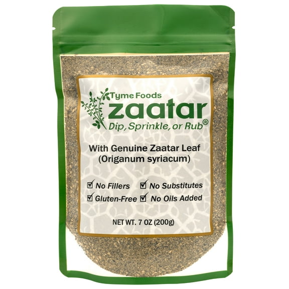 Zaatar Spice Blend With Genuine Zaatar Herb (Hyssop - Origanum syriacum) Gluten-Free Zaatar Seasoning