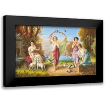 Zabateri 14x10 Black Modern Framed Museum Art Print Titled - FRIENDS