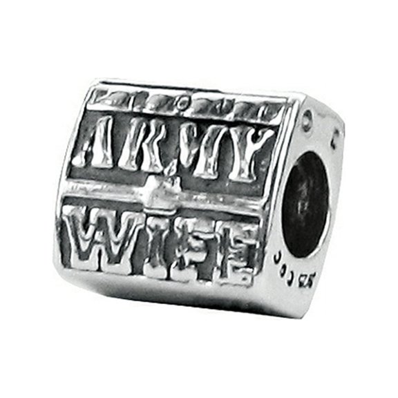 Zable Sterling Silver Army Wife Compatible Bead / Charm