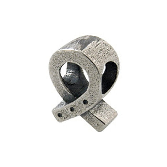 Zable Sterling Silver Awareness Ribbon Bead / Charm