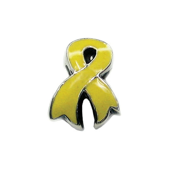 Zable� Sterling Silver Awareness Ribbon Yellow Bead / Charm