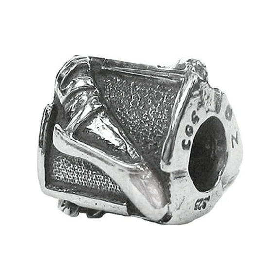 Zable Sterling Silver Ballet Slipper Bead / Charm