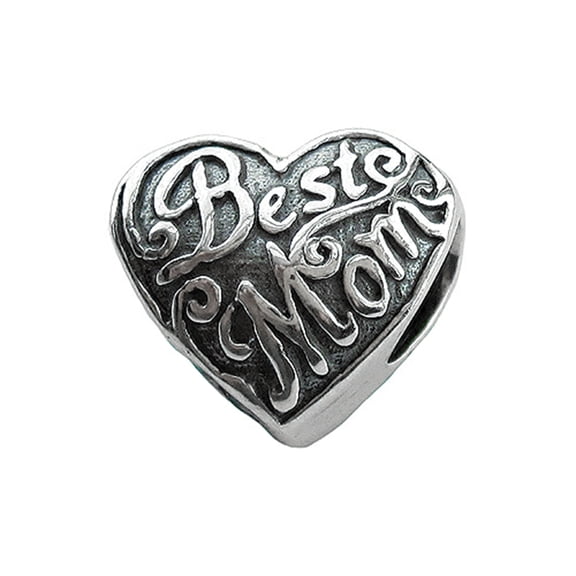 Zable Sterling Silver Best Mom Bead / Charm