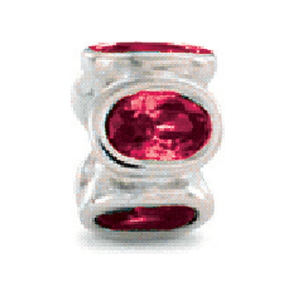 Zable Sterling Silver Bezel Set Ovals July Bead / Charm