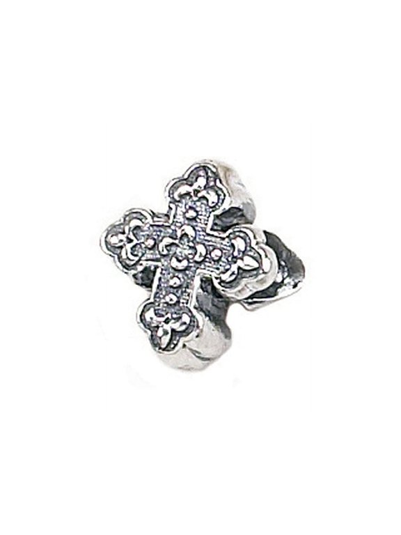 Sterling Silver Cross, Fancy Bead / Charm